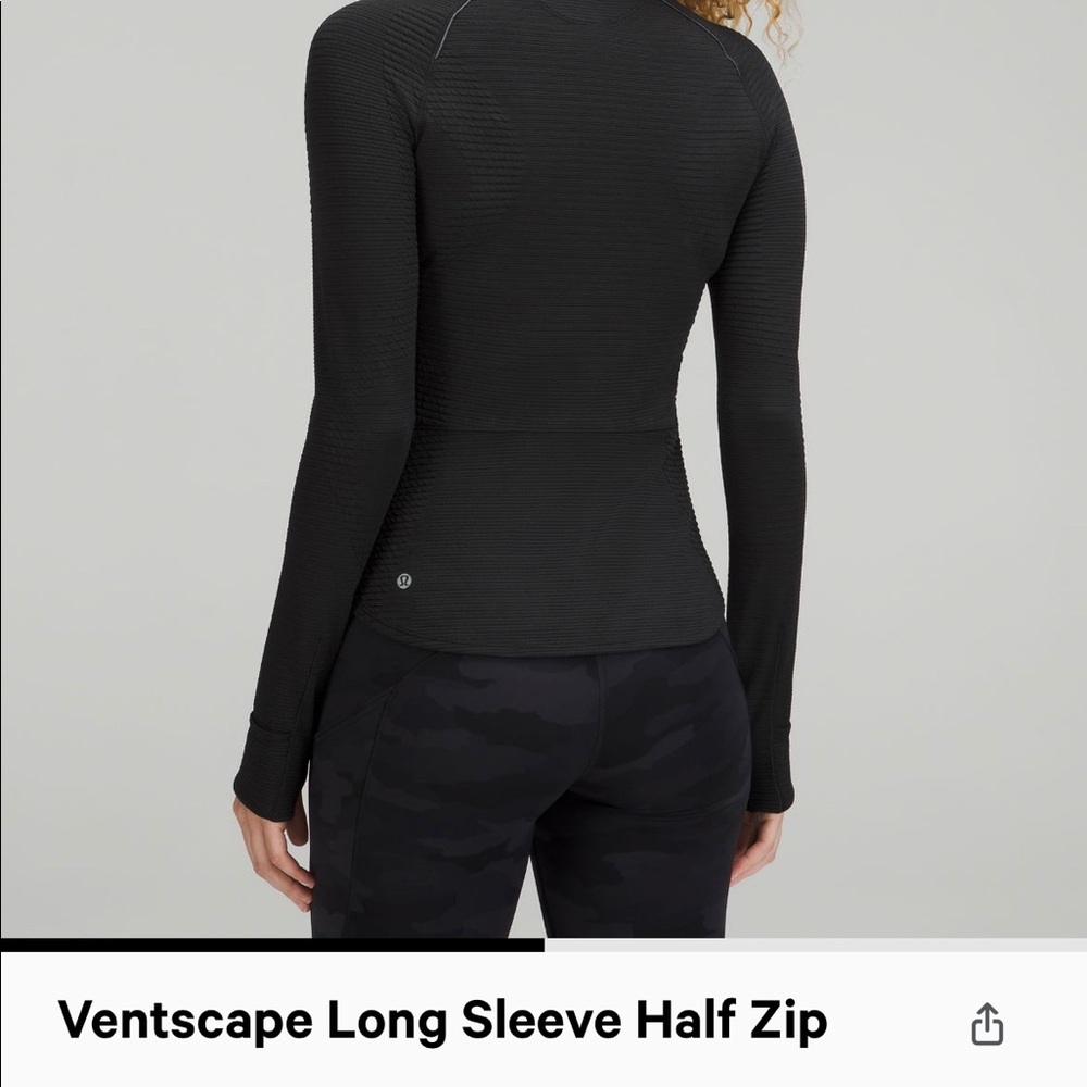 Black Lulu quarter zip long sleeve jacket - Picture 2 of 7